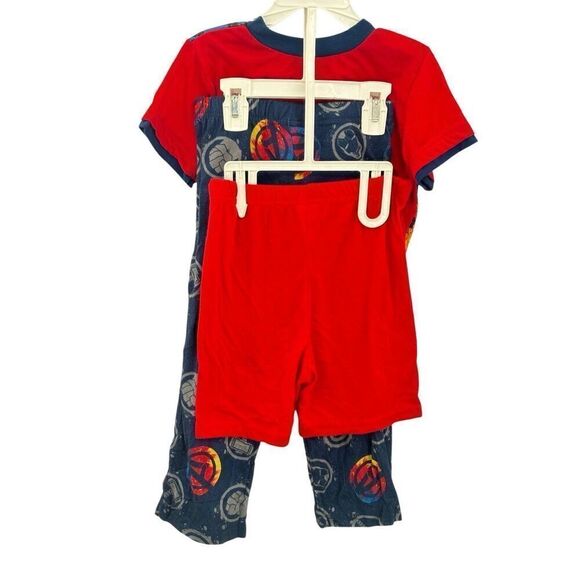 Captain America Pj’s  with pants and shirts size 4 - Picture 3 of 4